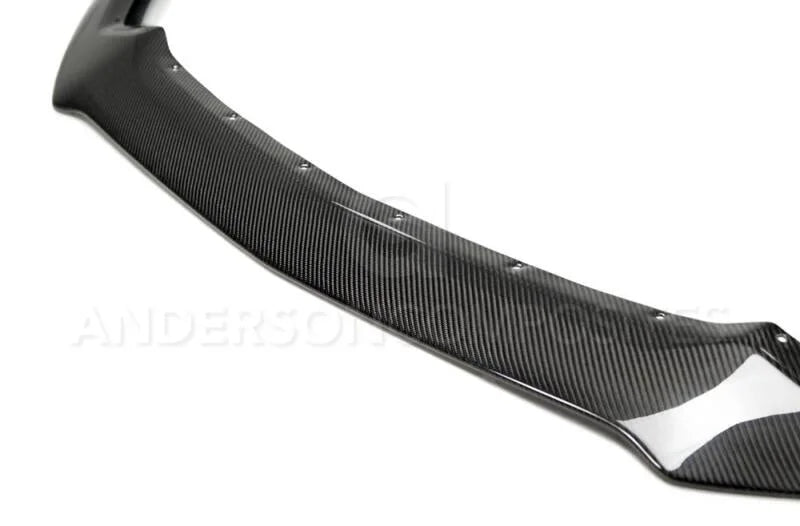 Anderson Composites 15-16 Ford Mustang Carbon Fiber Type-AC Front Chin Spoiler - Back View
