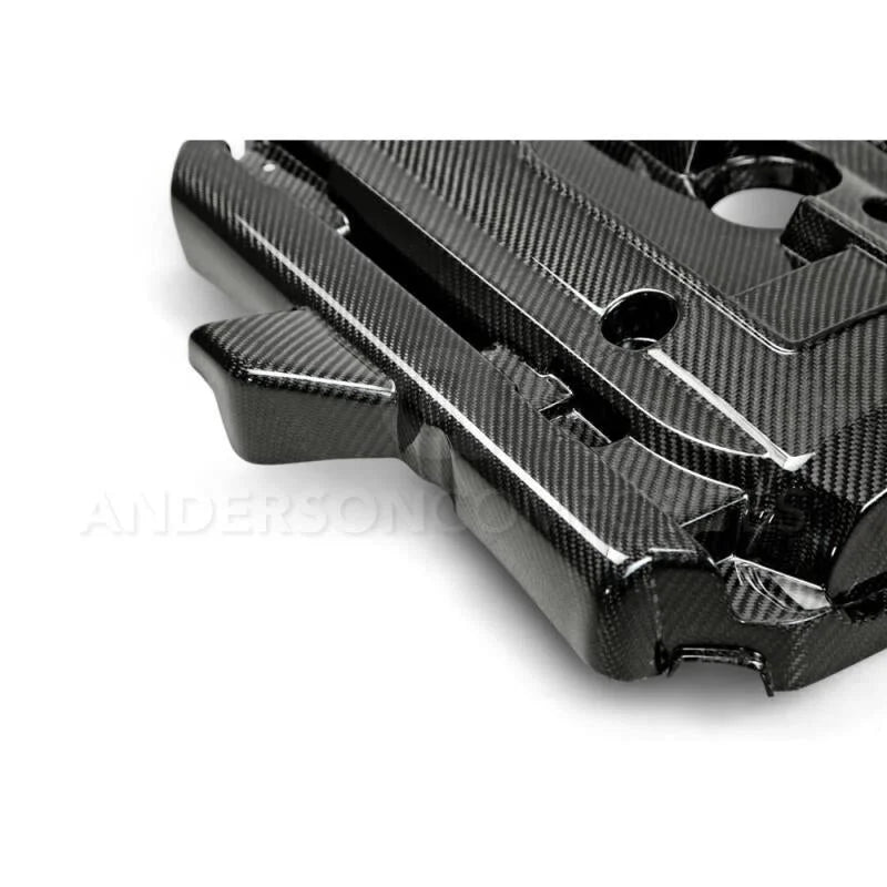 Anderson Composites 15-16 Ford Mustang Eco Boost Engine Cover - Back View