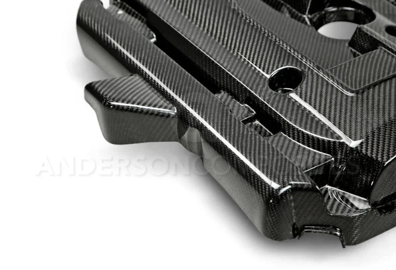 Anderson Composites 15-16 Ford Mustang Eco Boost Engine Cover - Installation View