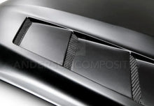 Load image into Gallery viewer, Anderson Composites 15-16 Ford Mustang (Excl. GT350/GT350R) Fiberglass Heat Extractor Hood - Back View