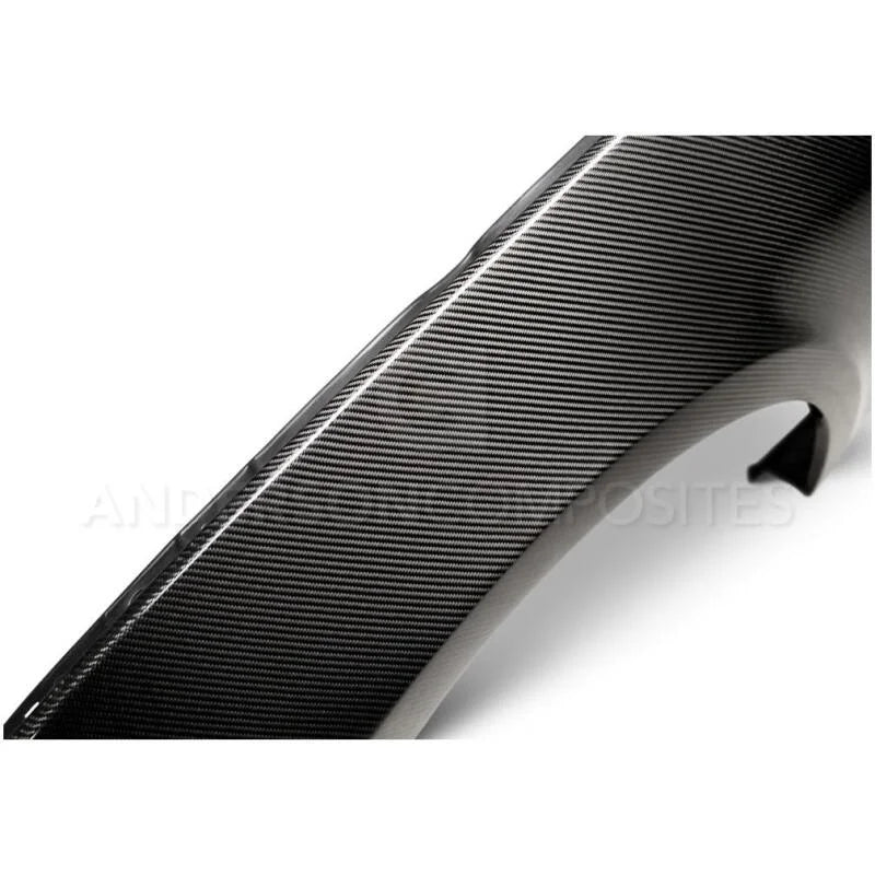 Anderson Composites 15-16 Ford Mustang GT 350 Style Carbon Fiber Front Fenders - Back View