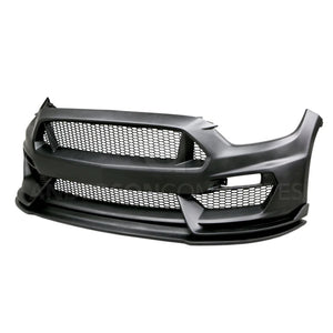 Anderson Composites 15-16 Ford Mustang GT350 Style Fiberglass Front Bumper w/ Front Lip - Main Product View