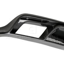 Load image into Gallery viewer, Anderson Composites 15-16 Ford Mustang R-Style Carbon Fiber Rear Valance (for Quad Tip Exhaust) - Back View