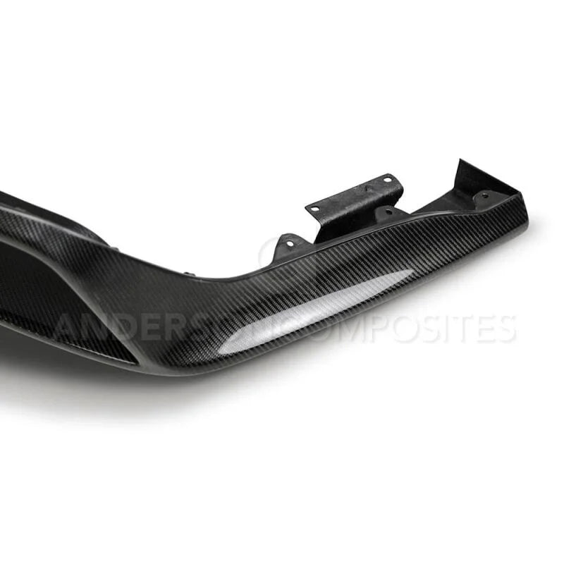 Anderson Composites 15-16 Ford Mustang R-Style Carbon Fiber Rear Valance (for Quad Tip Exhaust) - Installation View
