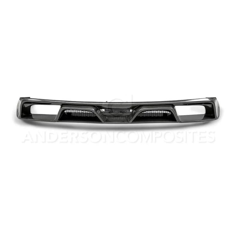 Anderson Composites 15-16 Ford Mustang R-Style Carbon Fiber Rear Valance (for Quad Tip Exhaust) - Additional View 5