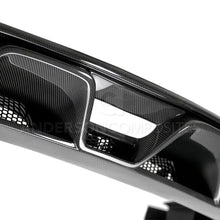 Load image into Gallery viewer, Anderson Composites 15-16 Ford Mustang R-Style Carbon Fiber Rear Valance (for Quad Tip Exhaust) - Additional View 6
