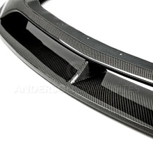 Load image into Gallery viewer, Anderson Composites 15-16 Ford Mustang Type-AR Front Chin Splitter - Back View