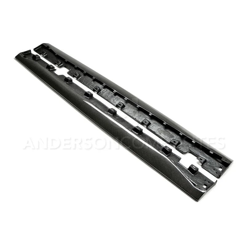 Anderson Composites 15-16 Ford Mustang Type-AR Rocker Panel Splitter - Main Product View