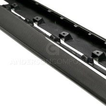 Load image into Gallery viewer, Anderson Composites 15-16 Ford Mustang Type-AR Rocker Panel Splitter - Back View