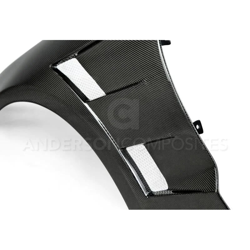 Anderson Composites 15-16 Ford Mustang Type-AT Fenders (0.4in Wider) - Installation View