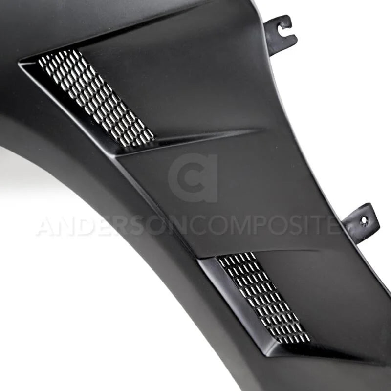 Anderson Composites 15-16 Ford Mustang Type-AT Fiberglass Fenders (0.4in Wider) - Back View