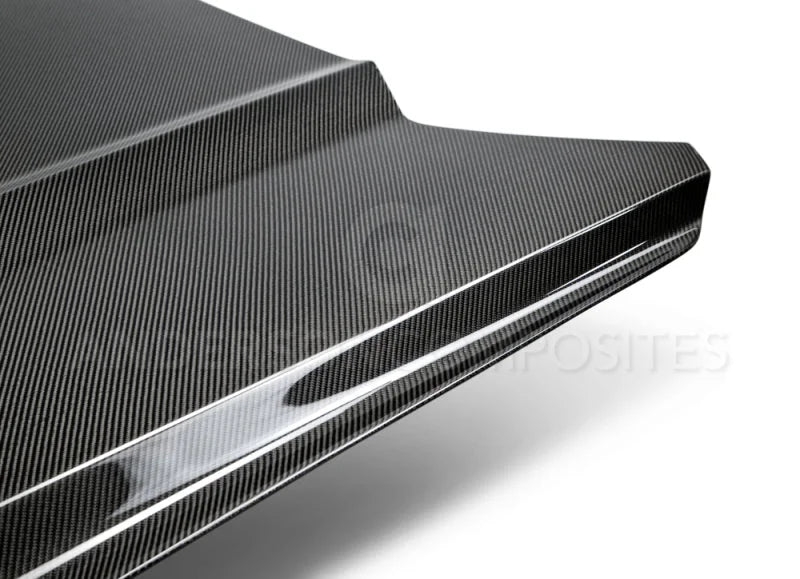 Anderson Composites 15-17 Ford Mustang Eco Boost Type-OE Double Sided Hood - Side View