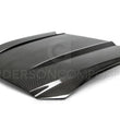 Load image into Gallery viewer, Anderson Composites 15-17 Ford Mustang Eco Boost Type-OE Double Sided Hood - Installation View