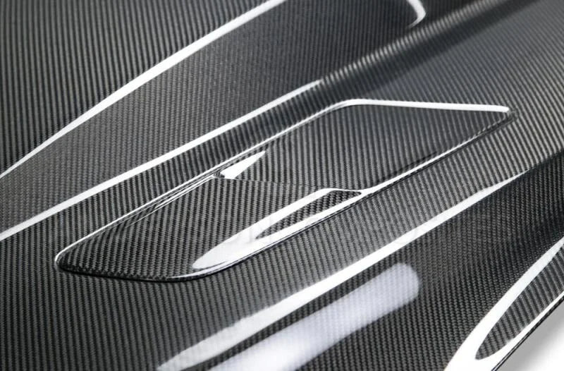 Anderson Composites 15-17 Ford Mustang (Excl. GT350/GT350R) Double Sided Carbon Fiber Cowl Hood - Additional View 5