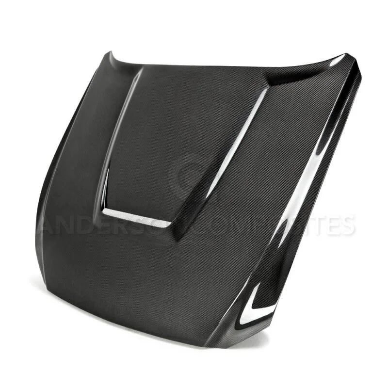 Anderson Composites 15-17 Ford Mustang (Excl. GT350/GT350R) Double Sided Hood - Main Product View