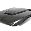 Load image into Gallery viewer, Anderson Composites 15-17 Ford Mustang (Excl. GT350/GT350R) Double Sided Hood - Installation View