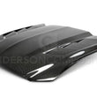 Load image into Gallery viewer, Anderson Composites 15-17 Ford Mustang (Excl. GT350/GT350R) Heat Extractor Double Sided Hood - Back View