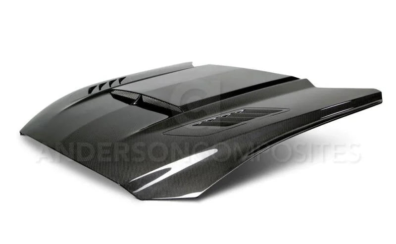 Anderson Composites 15-17 Ford Mustang (Excl. GT350/GT350R) Ram Air Double Sided Hood - Additional View 5