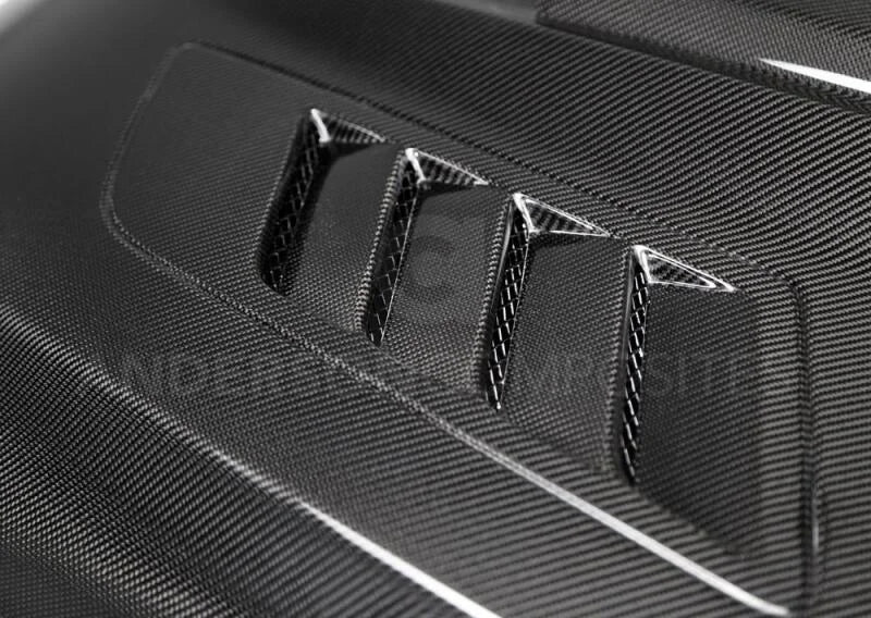 Anderson Composites 15-17 Ford Mustang (Excl. GT350/GT350R) Ram Air Double Sided Hood - Additional View 6