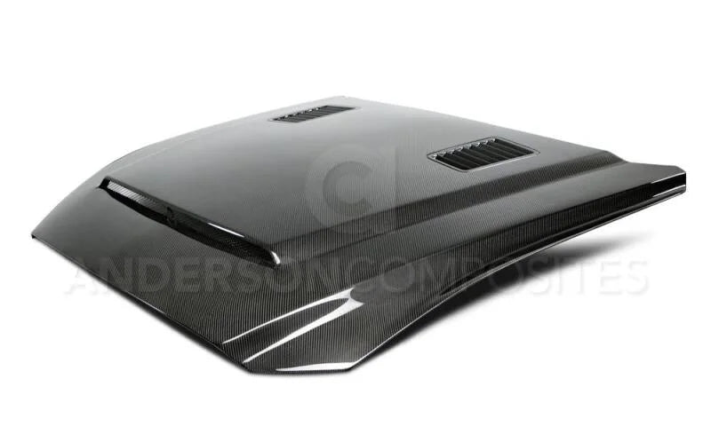Anderson Composites 15-17 Ford Mustang (Excl. GT350/GT350R) Super Snake Double Sided Hood - Additional View 5