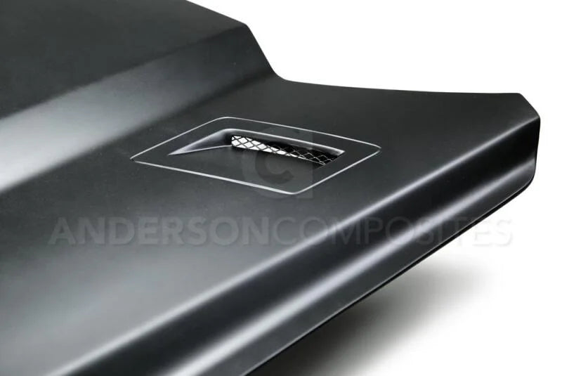 Anderson Composites 15-17 Ford Mustang (Excl. GT350/GT350R) Type-GTH Style Hood Fiberglass - Side View