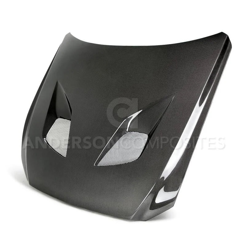 Anderson Composites 15-17 Ford Mustang (Excl. GT350/GT350R) Type-TT Double Sided Hood - Main Product View
