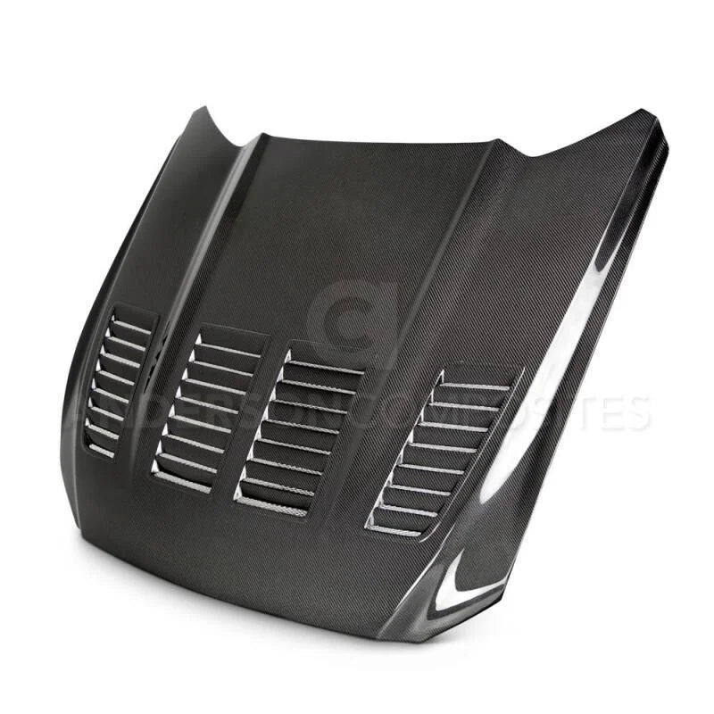 Anderson Composites 15-17 Ford Mustang (Excl. GT350/GT350R) Type-TW Double Sided Hood - Main Product View