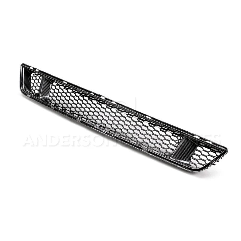 Anderson Composites 15-17 Ford Mustang Front Carbon Fiber Lower Grille - Side View