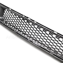 Load image into Gallery viewer, Anderson Composites 15-17 Ford Mustang Front Carbon Fiber Lower Grille - Back View