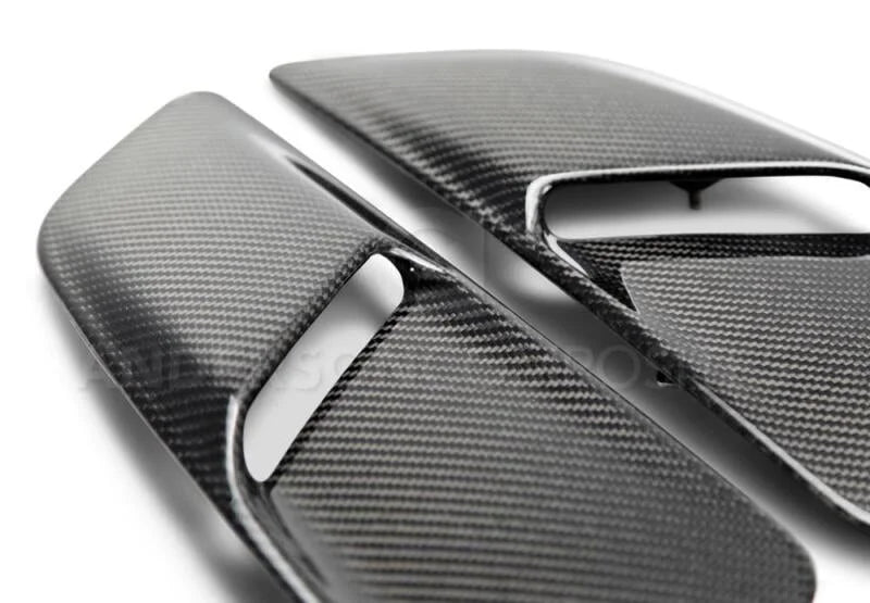 Anderson Composites 15-17 Ford Mustang GT Type-OE Hood Vents - Back View