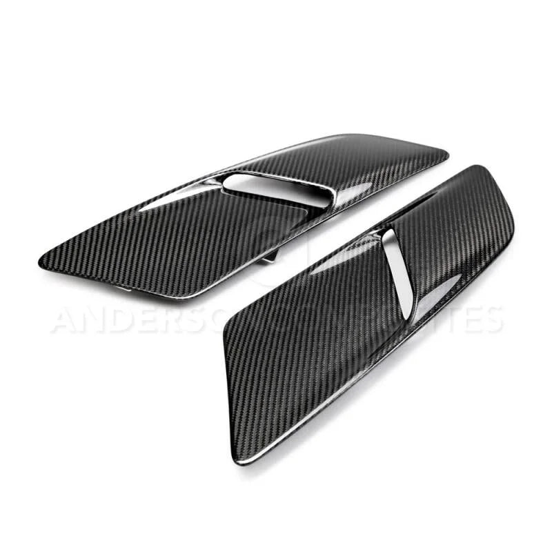 Anderson Composites 15-17 Ford Mustang GT Type-OE Hood Vents - Installation View