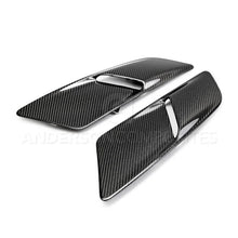 Load image into Gallery viewer, Anderson Composites 15-17 Ford Mustang GT Type-OE Hood Vents - Installation View