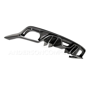 Anderson Composites 15-17 Ford Mustang Type-AR Rear Diffuser Quad Tip - Main Product View