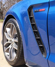 Load image into Gallery viewer, Anderson Composites 15-17 Mustang Carbon Fiber GT350 Style Fender Vent Inserts (Only Fit AC Fenders) - Side View