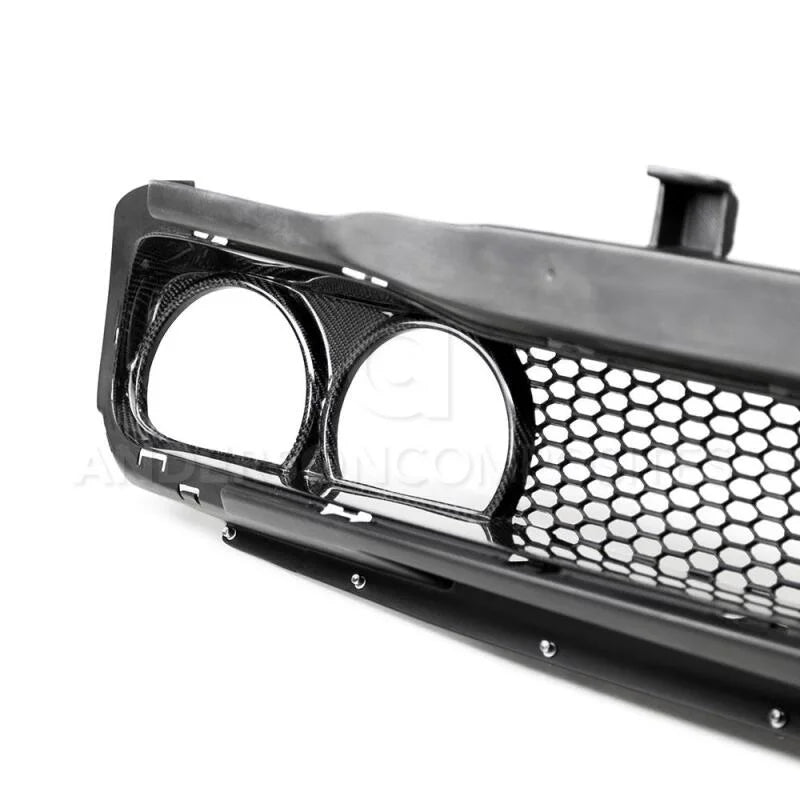 Anderson Composites 15-18 Dodge Challenger Type-AS Front Upper Grille - Side View