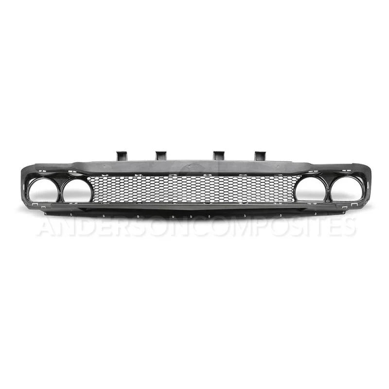 Anderson Composites 15-18 Dodge Challenger Type-AS Front Upper Grille - Installation View