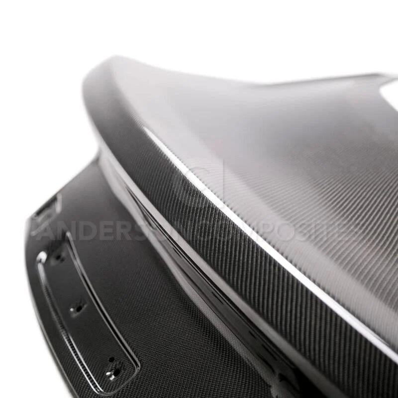 Anderson Composites 15-18 Ford Mustang Type-OE Double Sided Carbon Fiber Decklid - Additional View 7