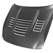 Load image into Gallery viewer, Anderson Composites 15-19 Ford Mustang Shelby GT350 Type-CR Double Sided Carbon Fiber Hood - Main Product View