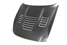 Load image into Gallery viewer, Anderson Composites 15-19 Ford Mustang Shelby GT350 Type-CR Double Sided Carbon Fiber Hood - Main Product View