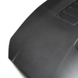 Load image into Gallery viewer, Anderson Composites 15-19 Ford Mustang Shelby GT350 Type-CR Double Sided Carbon Fiber Hood - Side View