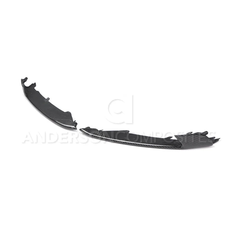 Anderson Composites 15-20 Ford Mustang GT350/GT350R Carbon Fiber Turn Signal Bezels - Main Product View