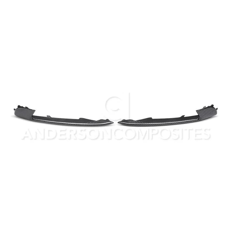Anderson Composites 15-20 Ford Mustang GT350/GT350R Carbon Fiber Turn Signal Bezels - Side View