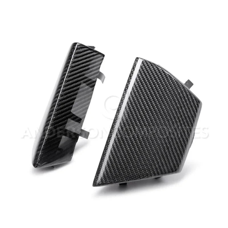 Anderson Composites 15-20 Ford Mustang Shelby GT350 Carbon Fiber Front Upper Grille Inserts - Main Product View
