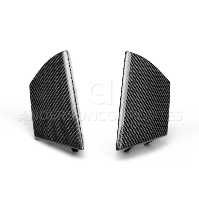 Anderson Composites 15-20 Ford Mustang Shelby GT350 Carbon Fiber Front Upper Grille Inserts - Installation View