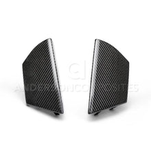 Load image into Gallery viewer, Anderson Composites 15-20 Ford Mustang Shelby GT350 Carbon Fiber Front Upper Grille Inserts - Installation View