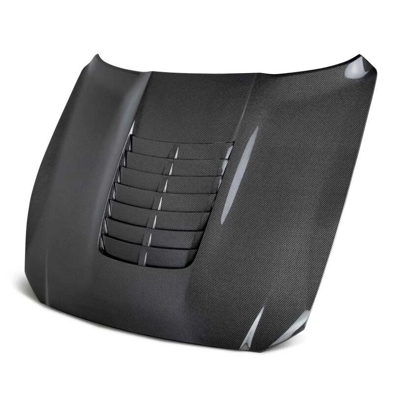 Anderson Composites 15-20 Ford Mustang Shelby GT350/GT350R Type GT5 Double Sided Carbon Fiber Hood - Main Product View