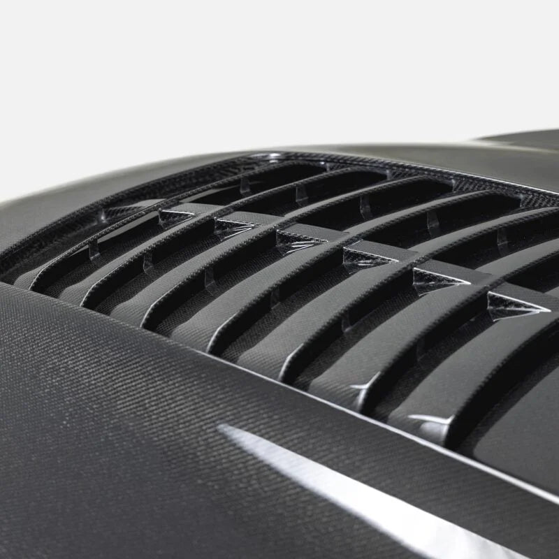 Anderson Composites 15-20 Ford Mustang Shelby GT350/GT350R Type GT5 Double Sided Carbon Fiber Hood - Additional View 6