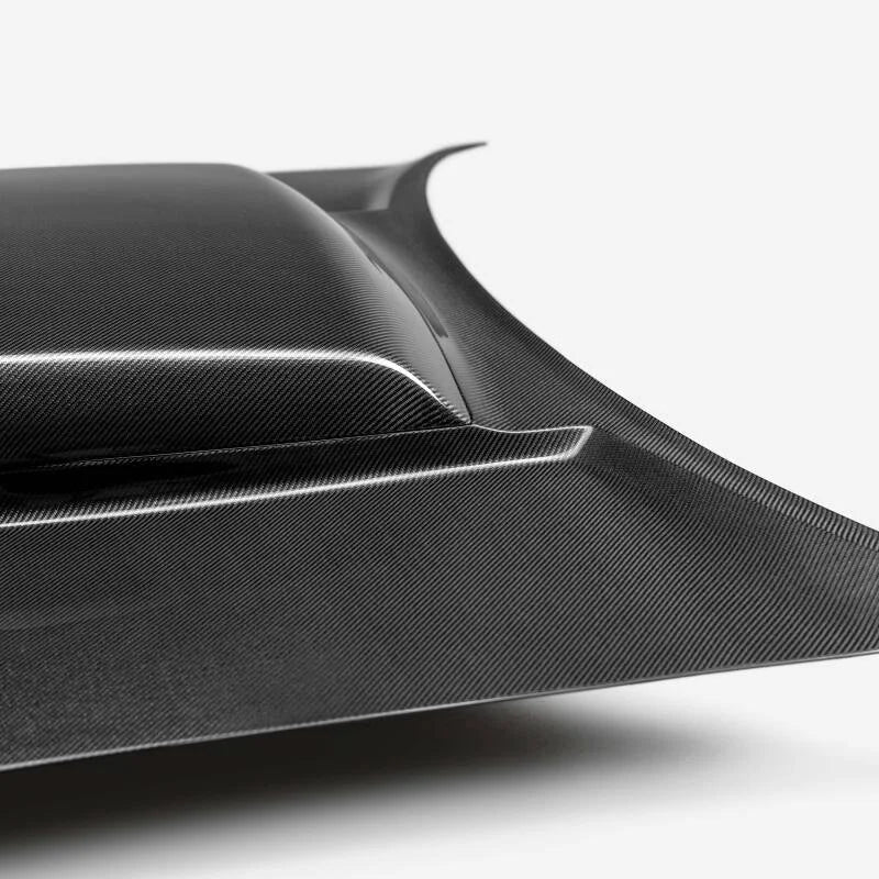 Anderson Composites 15-23 Dodge Challenger Type-HM Carbon Fiber Hood - Side View