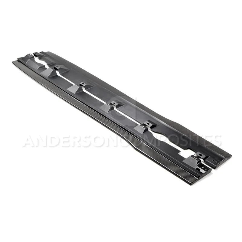 Anderson Composites 16-17 Ford Focus RS Type-AR Rocker Panel Splitter - Main Product View