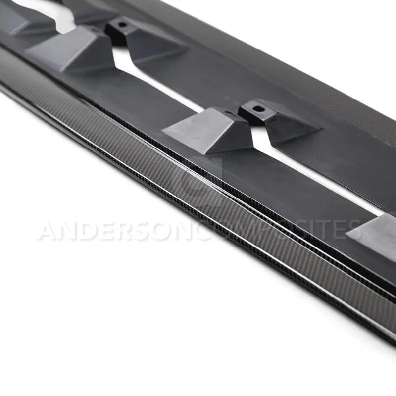 Anderson Composites 16-17 Ford Focus RS Type-AR Rocker Panel Splitter - Side View